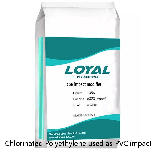 Chlorinated Polyethylene used as PVC impact modifier