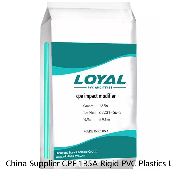 China Supplier CPE 135A Rigid PVC Plastics Used Impact Modifier Chlorinated Polyethylene