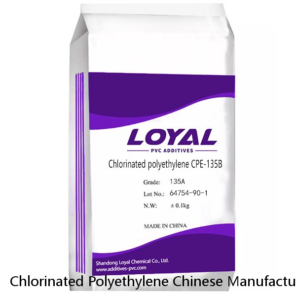 Chlorinated Polyethylene Chinese Manufacturer Cpe 135a Pvc Chemical Pvc Additive Impact Modifier Chlorinated Polyethylene Cpe 135a