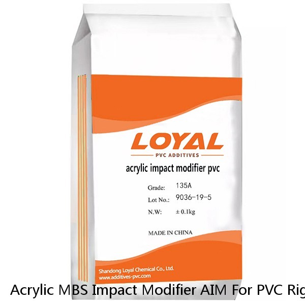 Acrylic MBS Impact Modifier AIM For PVC Rigid Pipe Profile